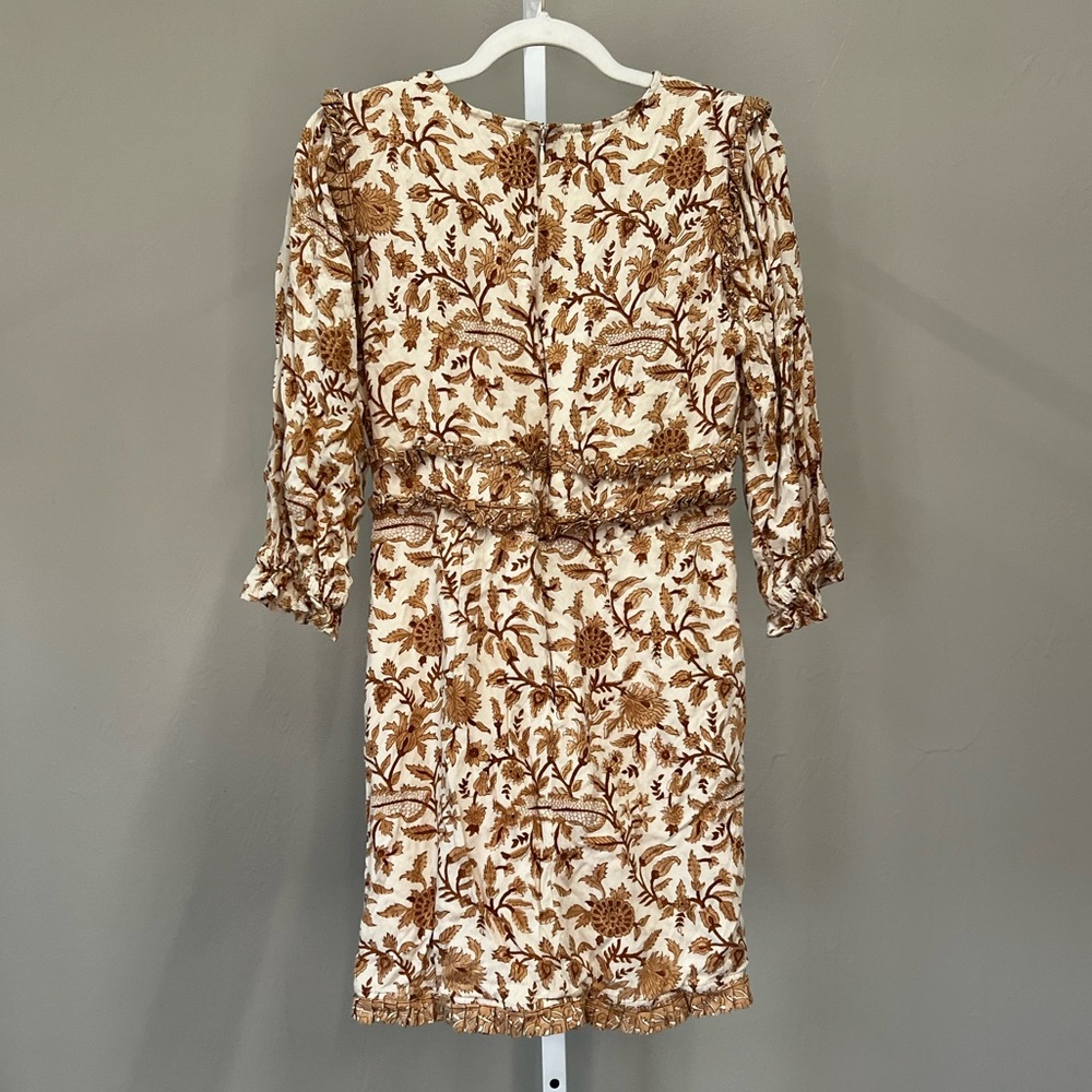 Cleobella Victoria Mini Dress / Tan / Size XL - Picture 8 of 11